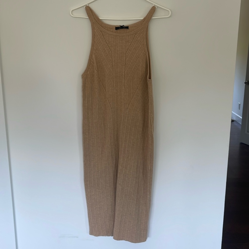 Midi rib knit dress